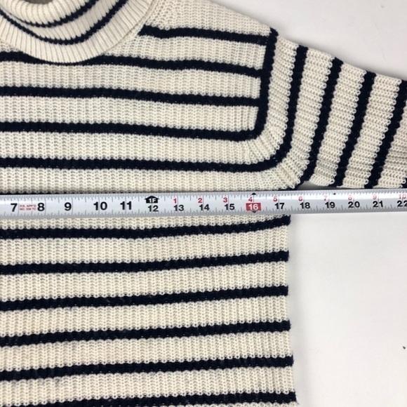 J Crew striped wool turtleneck Sweater Pullover capsule prep academia - Picture 3 of 9